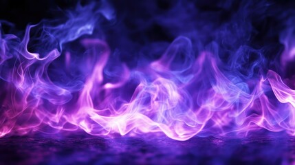 Obraz premium Abstract Purple and Blue Smoke