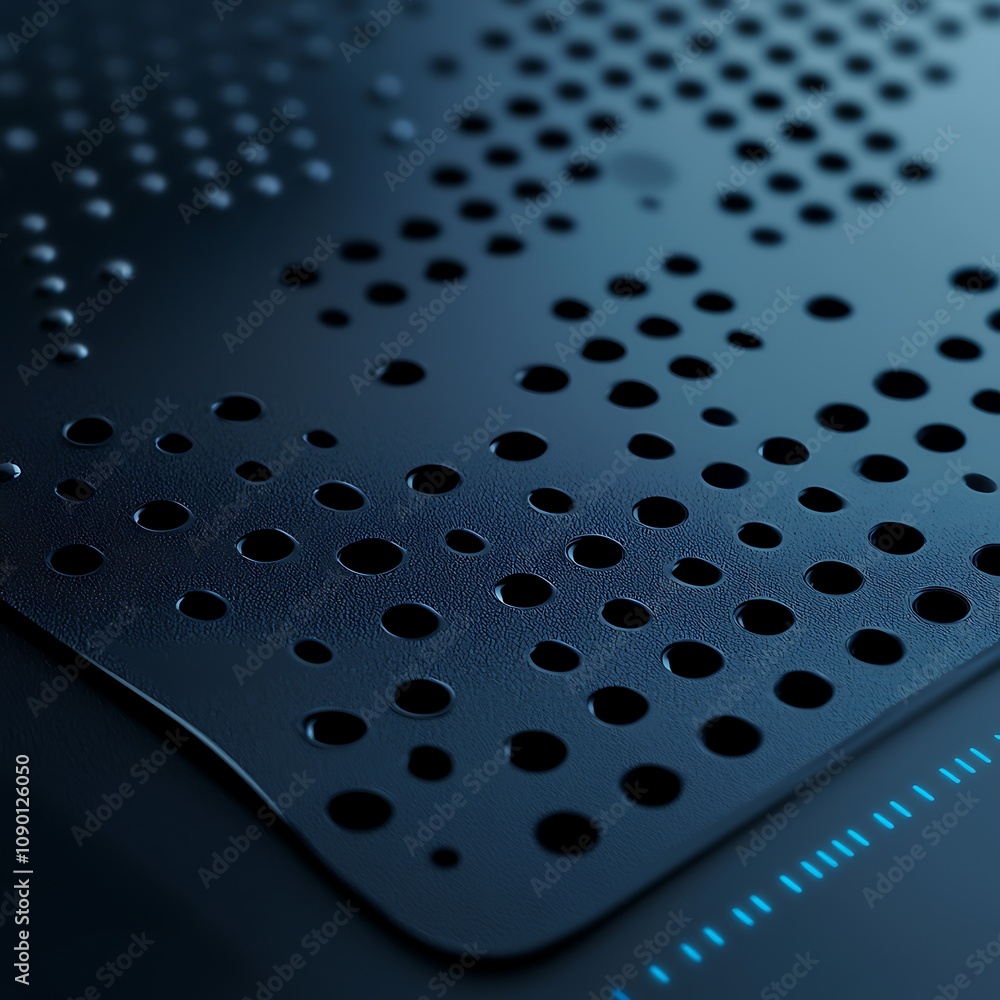 Poster abstract pattern with dots and lines in dark tones