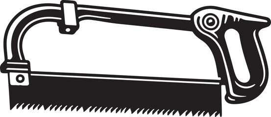 hacksaw tool icon silhouette vector art illustration © Mohaiminul