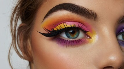 Obraz premium Colorful Eye Makeup