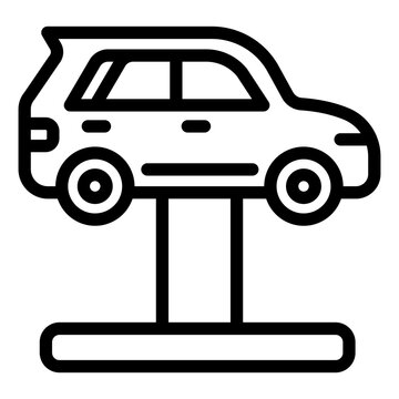 car lifted black outline clip art preview
