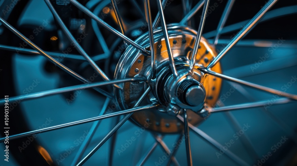 Poster a wheel with spokes of different lengths and colors, symbolizing the support and balance provided by