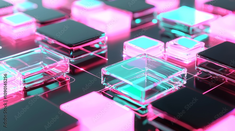 Aufkleber digital innovation showcase virtual environment graphic design futuristic setting abstract viewpoint