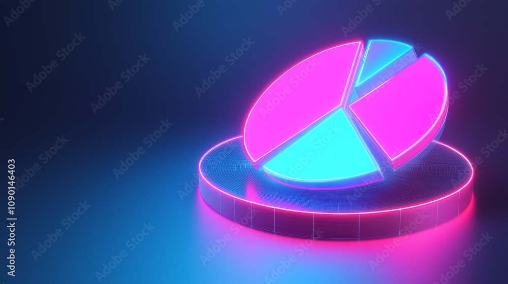 Poster innovative data visualization concept digital art abstract design modern studio futuristic view tech