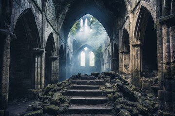 Stunning interior views highlighting the intricate arches and architectural beauty of a castle