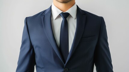 A sharpdressed man in a suit exudes professionalism, ready to conquer the corporate world with confidence.