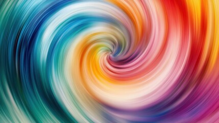 Obraz premium An abstract image of vibrant, swirling colors blending into a central, unified core