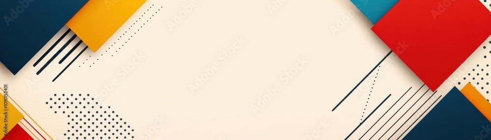 Poster colorful abstract background with geometric shapes and patterns.
