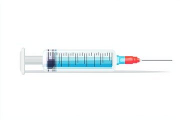 Conceptual Flat Medical Illustration on isolated white background