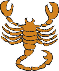 Obraz premium illustration of a scorpion