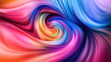 Obraz premium An abstract visual of a swirling mosaic of overlapping color gradients forming a seamless blend, Reflecting the integration of diverse experiences into a cohesive whole, photography style