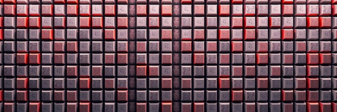 Futuristic high tech light background with square block structure wall texture and 3d cube tile pattern render, background, 3d, pattern