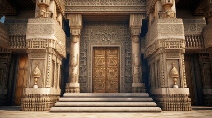 Obraz premium Ancient Palace Entrance