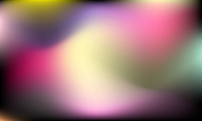 Obraz premium Multicolored color mixing pattern on a black background.