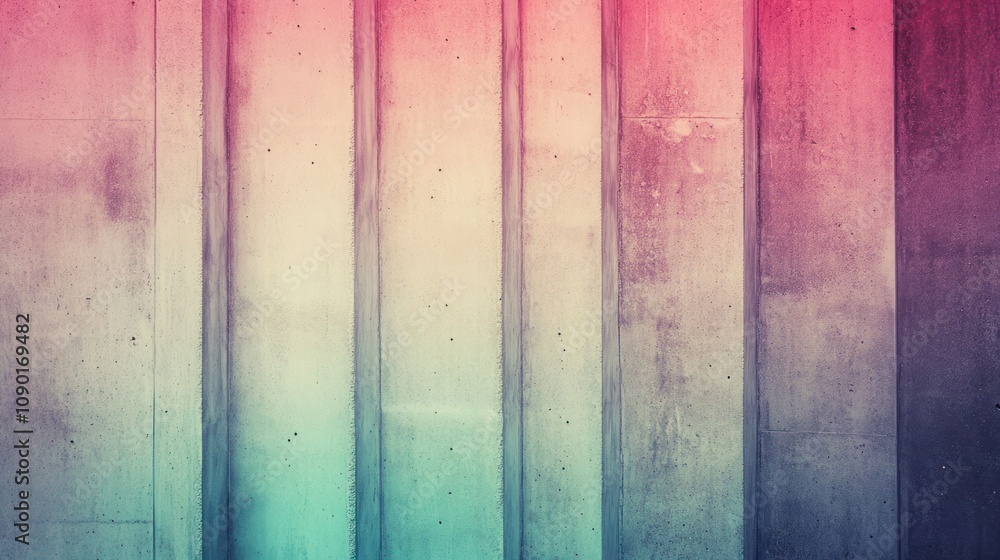 Aufkleber retro gradient background with subtle grain texture