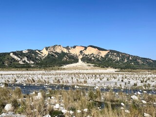 landscape with lake and mountains