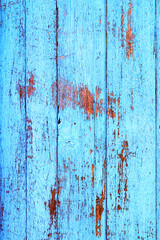 close up of blue wooden texture for background 