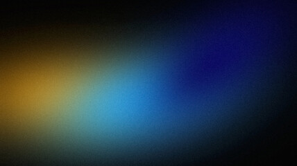 Elegant color gradient grainy background. Abstract dark orange blue black color noisy gradient, Vibrant color flow, wave shaped, glowing, shine, bright, backdrop