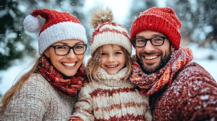 Fototapeta premium happy family enjoy Christmas holiday together at beach.