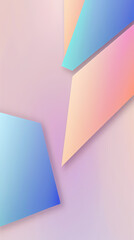 Abstract Geometric Shapes in Pastel Colors