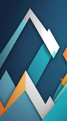 Abstract Geometric Design with Overlapping Colored Shapes