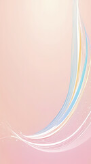 Abstract Pink Background with Curved Lines and White Dots
