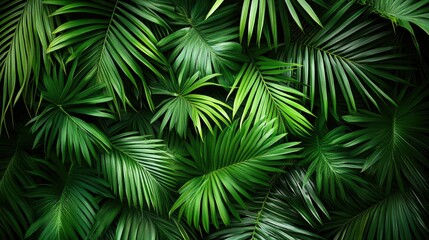 Lush green abstracts in natural serenity