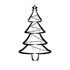 abstract christmas tree