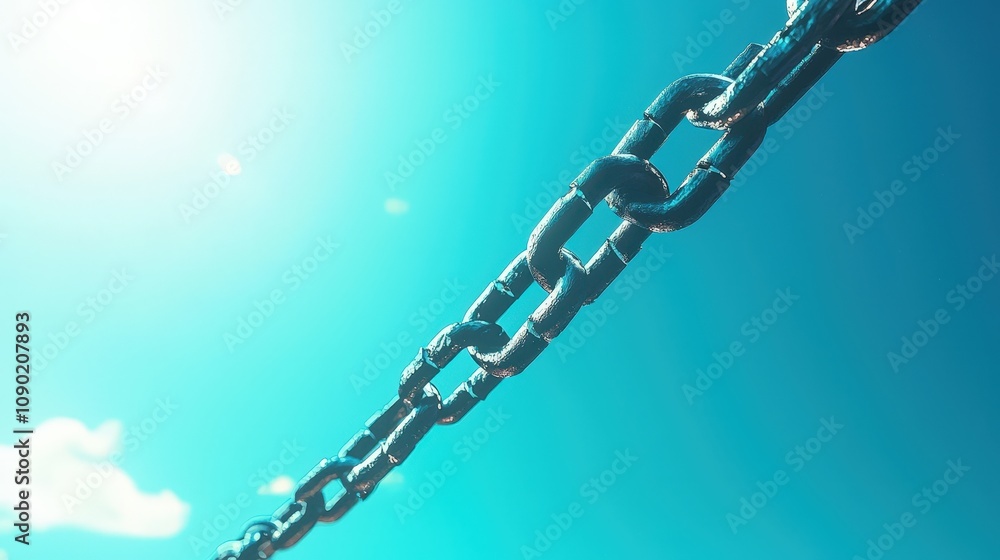 Poster broken chain, symbolizing freedom from harmful practices