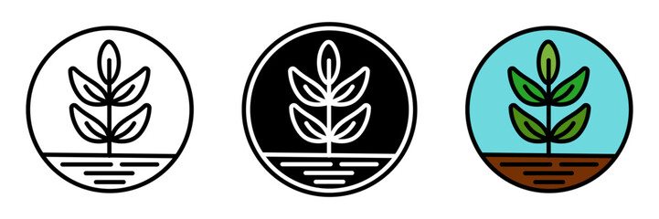 Sapling icon is a young tree in its early growth stage, symbolizing regeneration and the future of forests.