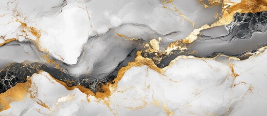 Abstract Gold and Grey Marble Texture: A Luxurious and Elegant Design
