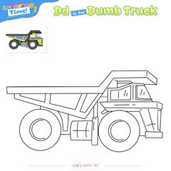 Coloring Page Dumb Truck 3