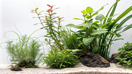 Obraz premium algae, for aquarium, white background