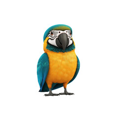 Blue-and-gold Macaw Parrot Portrait - Vibrant Tropical Bird