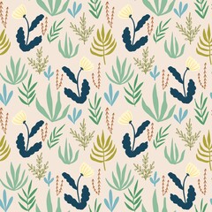 Obraz premium seamless pattern with white flowers 