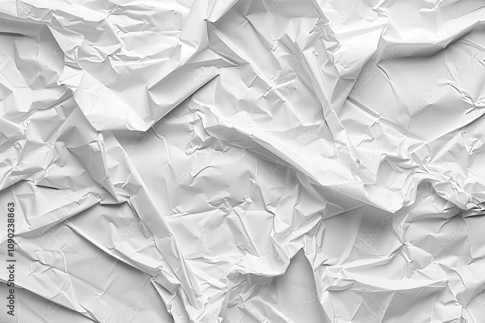 Poster white crumpled paper texture. perfect for adding texture or as a background.