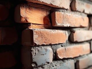 Old brick wall texture, outer frame is wood pattern.