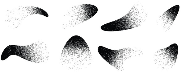 grain dot background noise gradient pattern spray vector white black sand abstract effect grainy stipple dust shape element vintage wave paint brush shadow point geometric halftone retro fade art grad