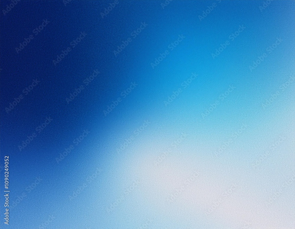 Poster calming blue tones in a smooth gradient, suitable for various design projects