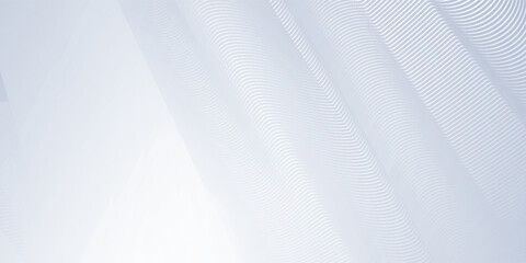 Obraz premium Gray and white abstract background with flowing particles. Digital