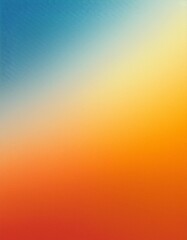 Vibrant sunset sky with a gradient of orange, yellow, and blue, perfect for creating a dreamy and artistic background
