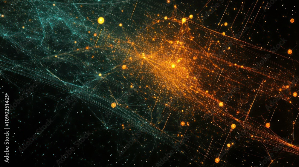 Aufkleber high-tech background with dynamic masterpiece of geospatial data