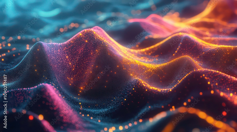 Aufkleber high-tech background with dynamic masterpiece of geospatial data
