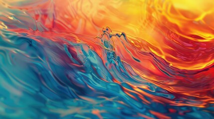 Tranquil colors in fluid motion