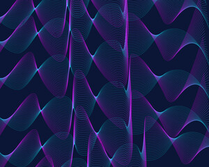 Holographic background with rainbow iridescent strains. Illustration of color interference.Vector abstract holographic background