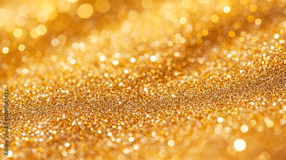 Poster Golden sparkle texture creating a shimmering backdrop for various creative projects