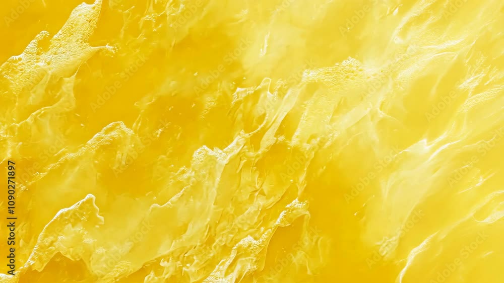 Poster abstract yellow fluid swirls create a dynamic texture