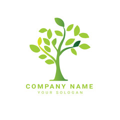 Obraz premium Business tree logo design