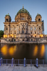 The back of Berlin Cathedral on the Spree at dawn © elxeneize