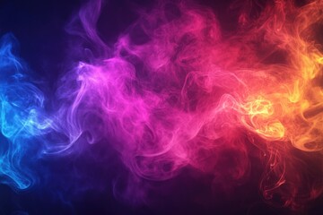 Obraz premium abstract flowing neon wave purple background